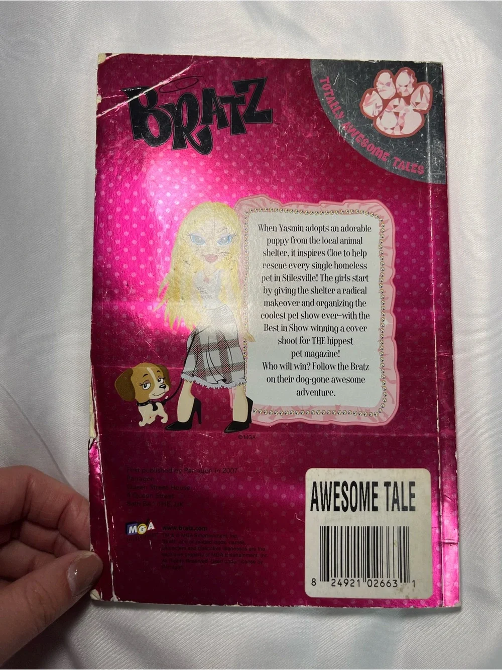 Pet Project Bratz Totally Awesome Tales Yasmin Paperback Book 2007 Y2K MGA